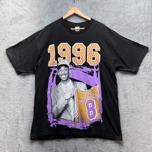 Vintage Kobe Shirt Mens XL Rookie Black Mamba 1996 Black Purple Basketball Y2K